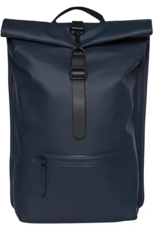 Rains Homme, Sacs, Bleu, Taille: ONE Size Sac à dos élégant avec revêtement en polyester
