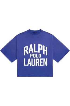 Ralph Lauren Femme, Tops, Bleu, Taille: 34 FR Tee-shirt Logo oversize