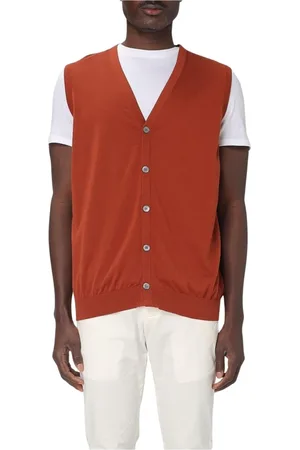 DRUMOHR Homme, Pulls, , Taille: L Navy Suit Vest Cotton Sweater
