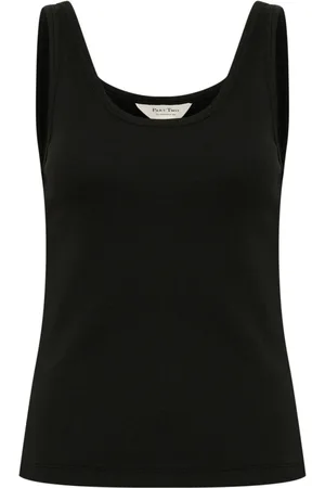 Part Two Femme, Tops, Noir, Taille: 38 FR Haut Noir Basique Roselynpw Blouse
