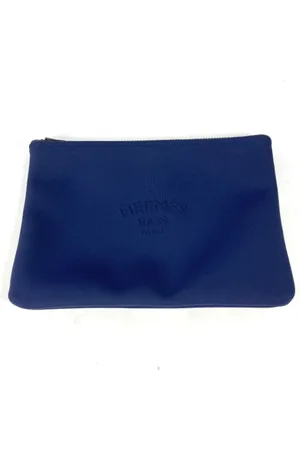Hermès Femme, Pre-owned, Bleu, Taille: ONE Size Pre-owned Tissu trousses-de-toilette