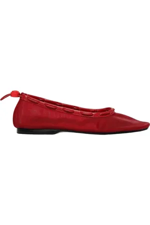 ALOHAS Femme, Chaussures, Rouge, Taille: 41 EU Ballerines en Maille Rouges Confort Élégant