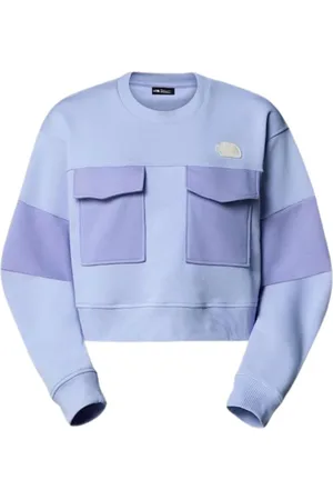 The North Face Femme, Sweatshirts et sweats à capuche, Bleu, Taille: 38 FR Pull Oversized Terry Lila