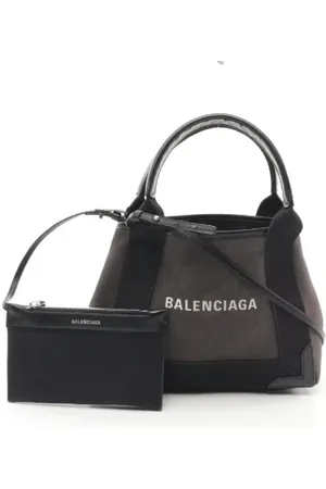 Balenciaga Femme, Pre-owned, Noir, Taille: ONE Size Pre-owned Toile sacs-main