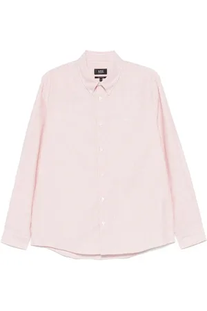 A.P.C. Homme, Chemises, Rose, Taille: XL Chemise Logo pour Homme