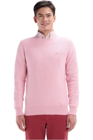 Eden Park Homme, Pulls, Rose, Taille: 3XL Pull col rond en coton nid d