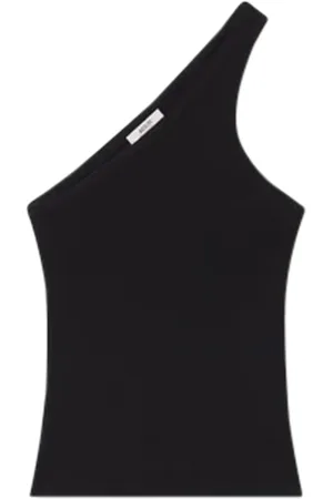 AGOLDE Femme, Tops, Noir, Taille: 36 FR Débardeur noir à une épaule