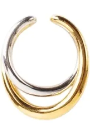 CHARLOTTE CHESNAIS Femme, Accessoires, Jaune, Taille: 53 MM Bague Initiale en Or et Argent