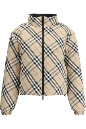 Burberry Femme, Vestes, Multicolore, Taille: 38 FR Doudoune Réversible, Modèle Col Montant