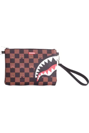 Sprayground Femme, Sacs, Brun, Taille: ONE Size Pochette Transparente avec Logo Avant