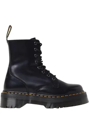Dr. Martens Femme, Chaussures, Noir, Taille: 39 EU Bottes Plates Noires Femme