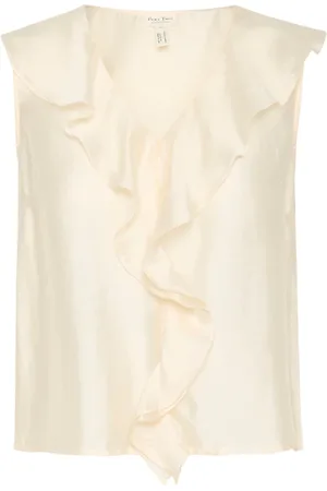 Part Two Femme, Tops, , Taille: 40 FR Élégante Blouse avec Col en V et Volants