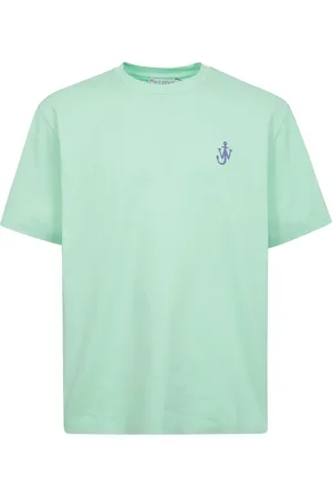 J.W.Anderson Homme, Tops, Vert, Taille: L T-shirt à manches courtes avec logo brodé