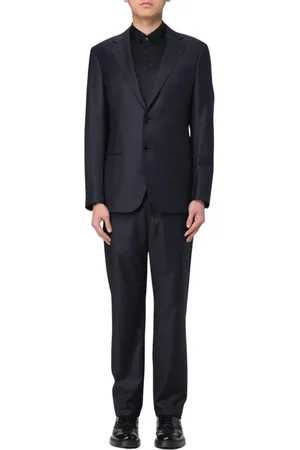 Giorgio Armani Homme, Costumes, Bleu, Taille: M Costume Bleu Intemporel