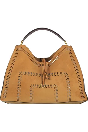 Gianni chiarini Femme, Sacs, Brun, Taille: ONE Size Sac en daim avec détails perforés