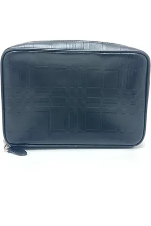 Burberry Femme, Pre-owned, Noir, Taille: ONE Size Pre-owned Cuir pochettes-minaudieres