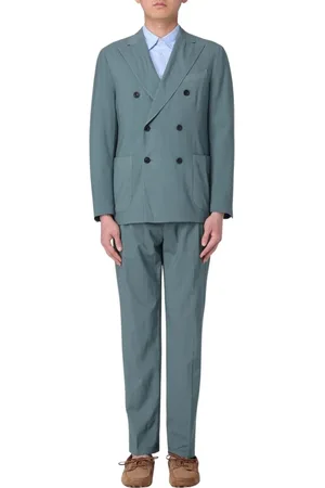 Boglioli Homme, Costumes, Vert, Taille: 3XL Costume Vert à Double Boutonnage