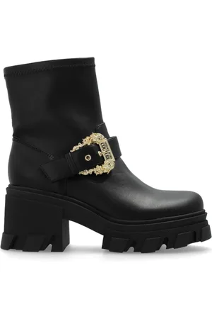 VERSACE Femme, Chaussures, Noir, Taille: 37 EU Bottines