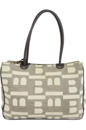 Bally Femme, Pre-owned, Blanc, Taille: ONE Size Pre-owned Toile sacs-main
