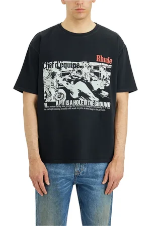 Rhude Homme, Tops, Noir, Taille: M T-shirt Champions du Monde