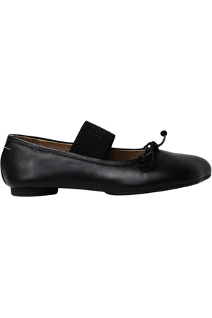 Maison Margiela Femme, Chaussures, Noir, Taille: 40 EU Ballerines Noires avec Détail