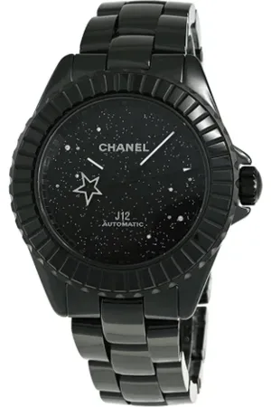 CHANEL Homme, Pre-owned, Noir, Taille: ONE Size Pre-owned Lin montres