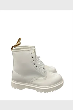 Dr. Martens Femme, Chaussures, Blanc, Taille: 38 EU 1460 Bex Mono Kemble Bottes Véganes