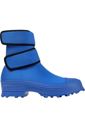 Camper Femme, Chaussures, Bleu, Taille: 36 EU Bottes Cheville Bleues à Semelle Superposée