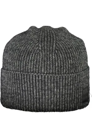 HUGO BOSS Homme, Accessoires, Noir, Taille: ONE Size Chapeaux et Casquettes en Laine Noire