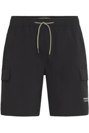 Blend Homme, Shorts, Noir, Taille: XL Short cargo avec logo essentiel imprimé