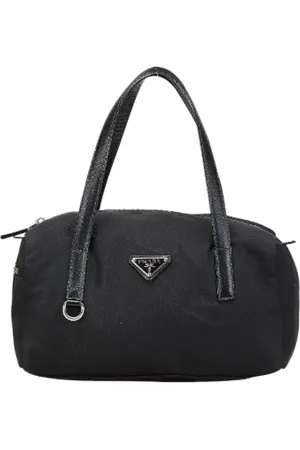 Prada Femme, Pre-owned, Noir, Taille: ONE Size Pre-owned Cuir sacs-main