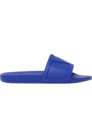 VALENTINO GARAVANI Homme, Chaussures, Bleu, Taille: 44 EU Sandales Bleu Rongées Casual