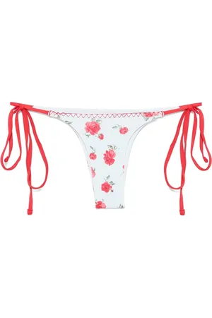 Frankies Bikinis Femme, Maillots de bain, Multicolore, Taille: 40 FR Vêtements de plage avec imprimé floral et lien latéral