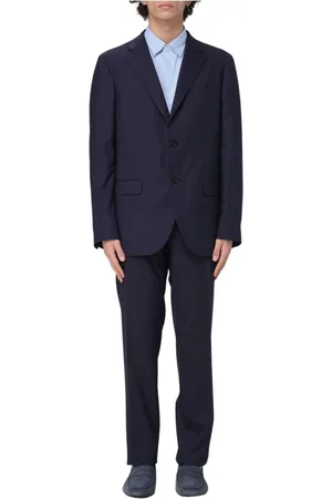 Boglioli Homme, Costumes, Bleu, Taille: 2XL Costume bleu sur mesure pour homme