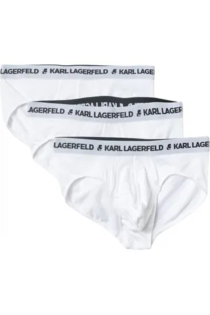 Karl Lagerfeld Homme, Sous-vêtements, Blanc, Taille: S Sous-vêtements avec design graphique emblématique