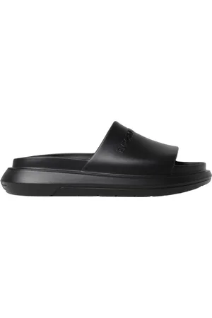 Emporio Armani Homme, Chaussures, Noir, Taille: 43 EU Sandales Homme Noires Style Confort