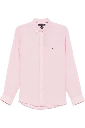 Tommy Hilfiger Homme, Chemises, Rose, Taille: XL Chemise Rose à Boutons