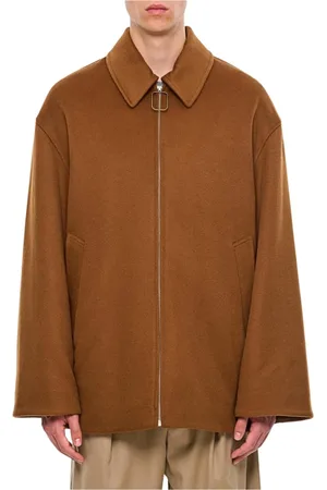 J.W.Anderson Homme, Vestes, Brun, Taille: S Trench Coat en Laine Marron