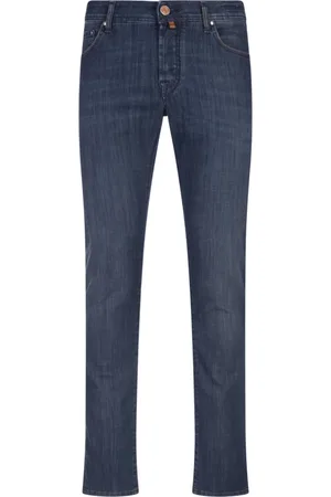 Jacob Cohen Homme, Jeans, Bleu, Taille: W32 Pantalon Bleu en Mélange de Coton