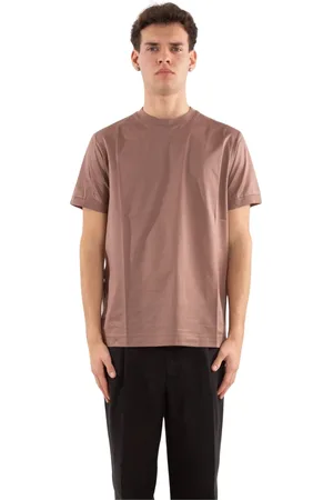 Daniele Fiesoli Homme, Tops, Brun, Taille: 3XL Tee Régulier dans le Style Filo Scozia