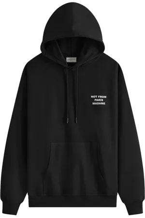 Drôle de Monsieur Homme, Sweatshirts et sweats à capuche, Noir, Taille: L Sweat à Capuche Élégant avec Slogan Iconique