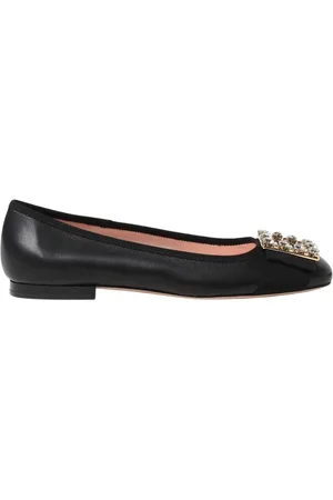 Roger Vivier Femme, Chaussures, Noir, Taille: 37 EU Ballerines à Boucle en Cristal