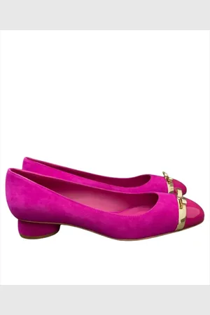 Salvatore Ferragamo Femme, Chaussures, Rose, Taille: 39 1/2 EU Élégantes Ballerines pour Femmes