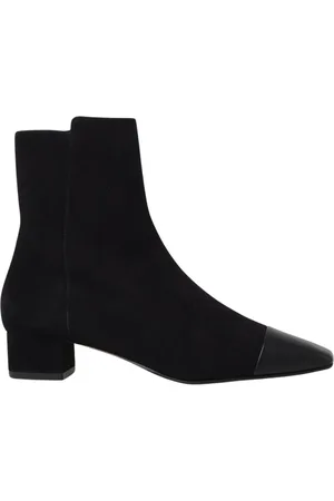 Aquazzura Femme, Chaussures, Noir, Taille: 36 EU Bottines Noires en Daim avec