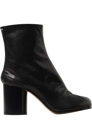 Maison Margiela Femme, Chaussures, Noir, Taille: 37 EU Bottines Blanches à Talon Bloc