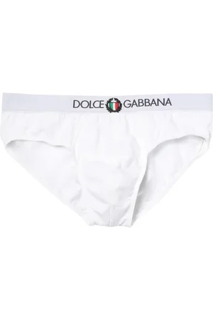 Dolce & Gabbana Homme, Sous-vêtements, Blanc, Taille: L Slip Design Italien Bleu Marine