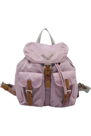 Prada Femme, Pre-owned, Rose, Taille: ONE Size Pre-owned Nylon sacs-dos