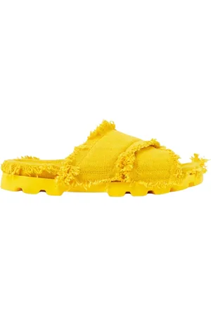 Camper Homme, Chaussures, Jaune, Taille: 45 EU Sandales jaunes à brides croisées en toile