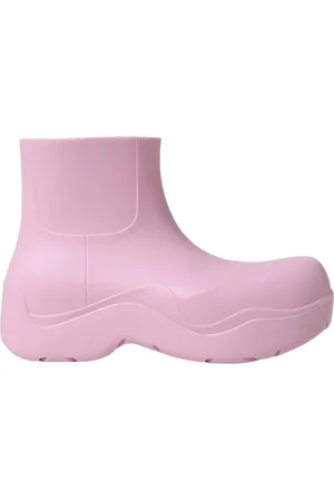 Bottega Veneta Femme, Chaussures, Rose, Taille: 39 EU Chunky Sole Bottines en caoutchouc