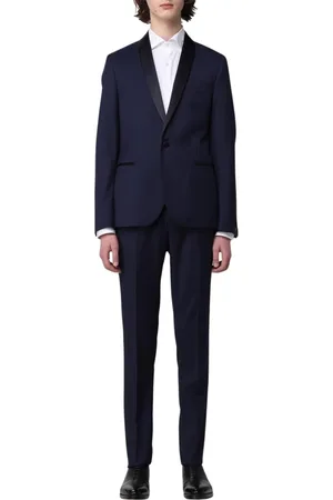 Manuel Ritz Homme, Costumes, Bleu, Taille: M Costume Tuxedo Slim Fit Bleu